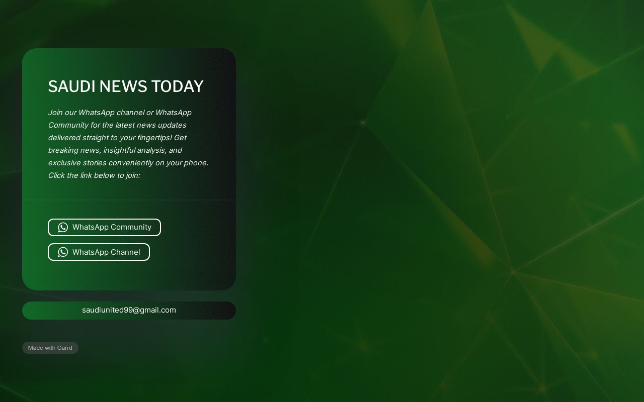 saudi today news